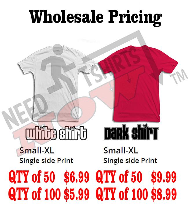 Wholesale custom t clearance shirts